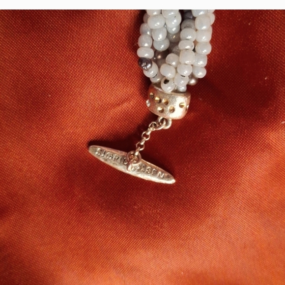 Lovely Beaded Bracelet by Sigrid Olsen with signature stamp on the Silver clasps - Picture 7 of 7